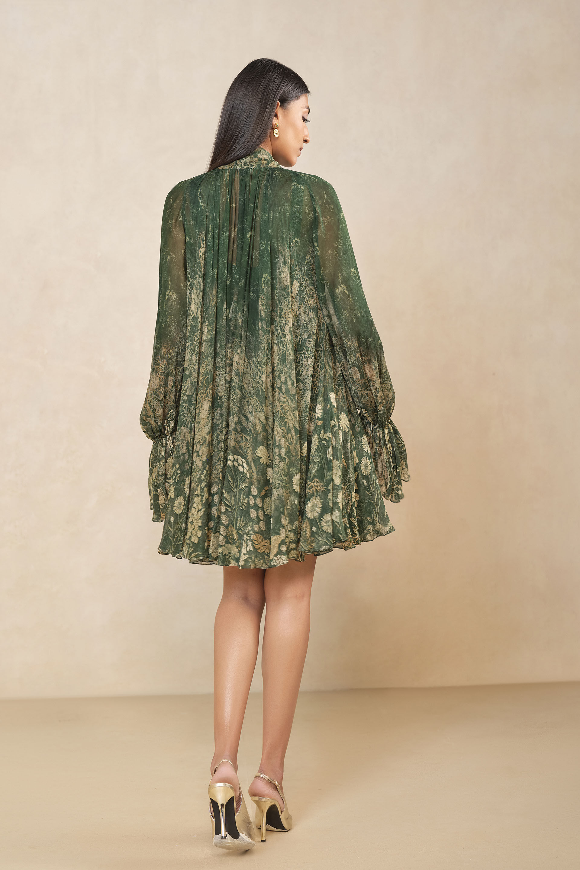 Riko Bemberg Dress - Green